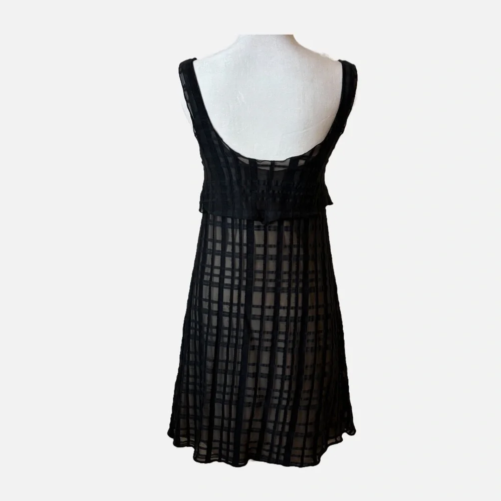 Chanel Spring 2006 Sheer Overlay Babydoll Dress Vintage Black Chiffon - Picture 8 of 16